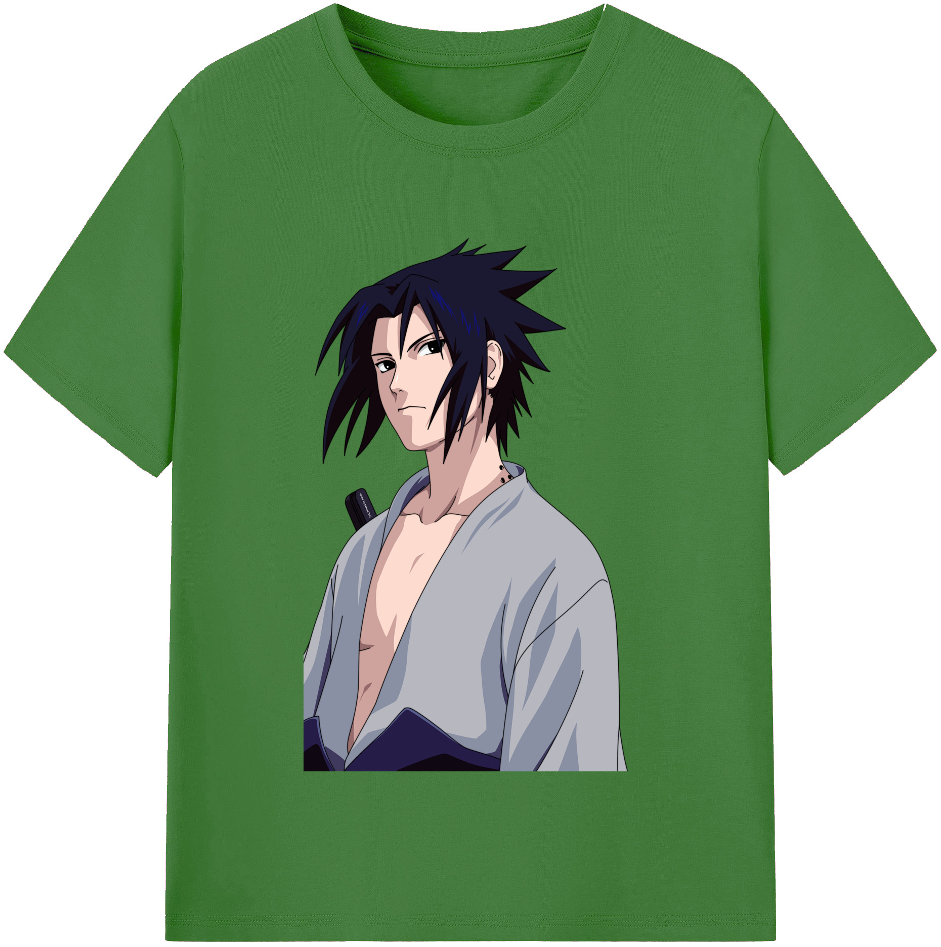 （画像用） NARUTO -ナルト- うちは サスケ Uchiha Sasuke レディースカジュアルプリントTシャツ（綿100％）